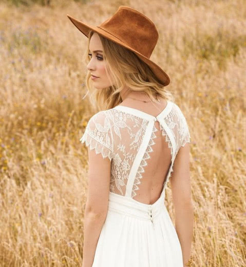 Chapeau boho accessoire de mariage