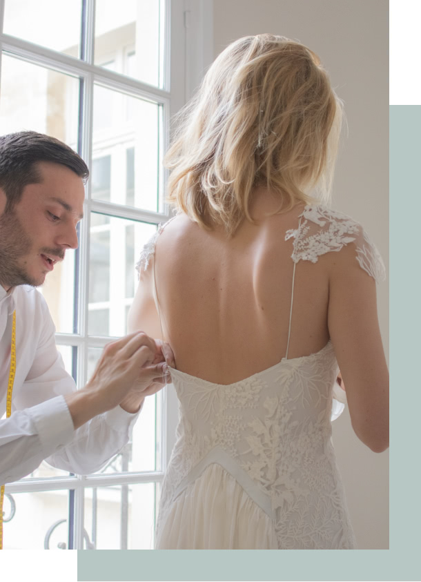 Retoucher sa robe de mariée