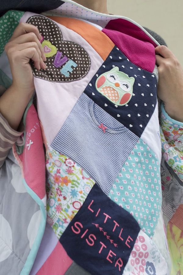 Dessus de lit enfant patchwork