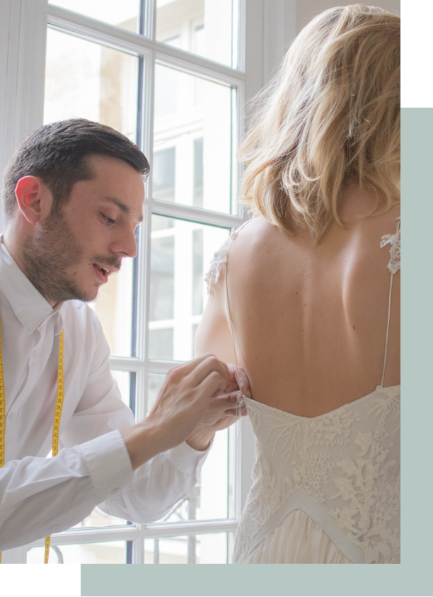 Retoucher sa robe de mariée