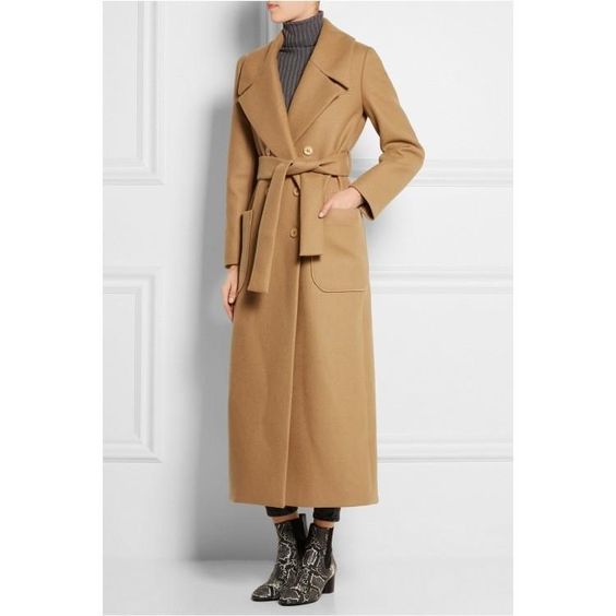 Manteau long beige