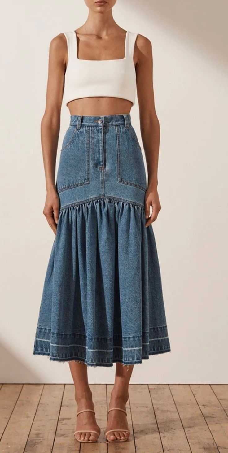 TILLI seamstresses lengthen your denim skirt.