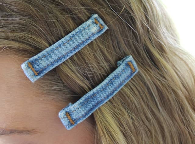 Barrettes en jean