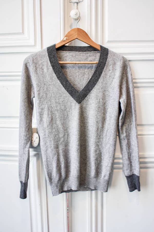 Pull gris basique